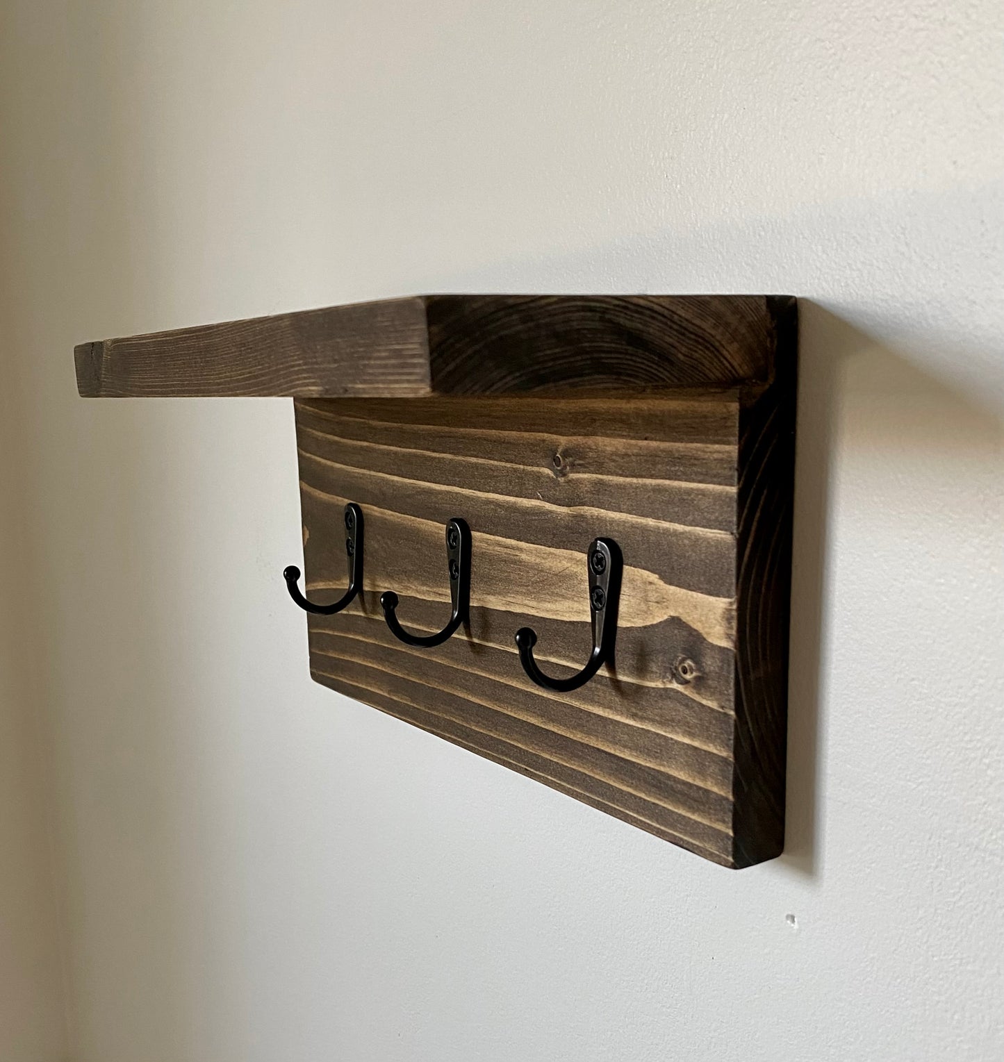 Handmade Wood Entryway Organizer - 10"