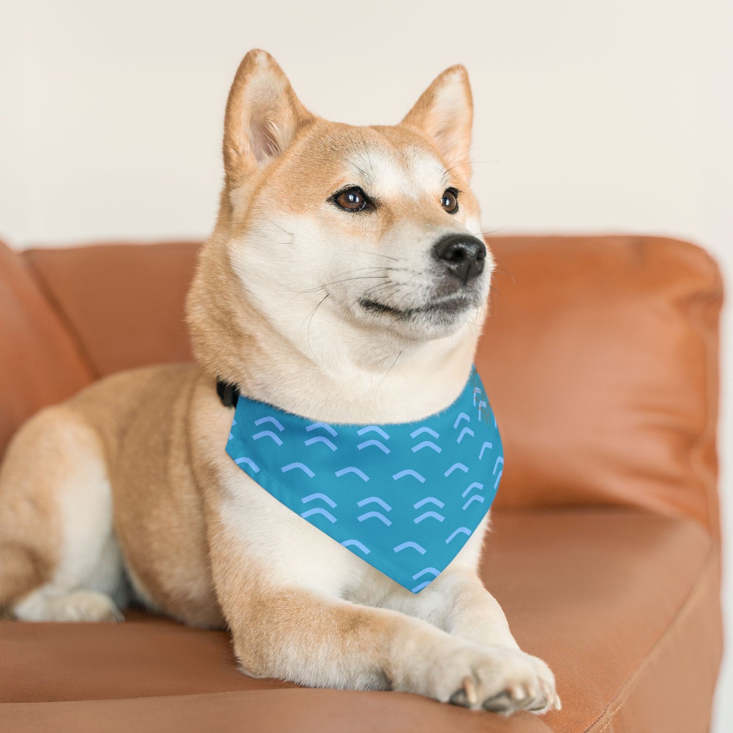 Pet Bandana - Summer Waves with Logo
