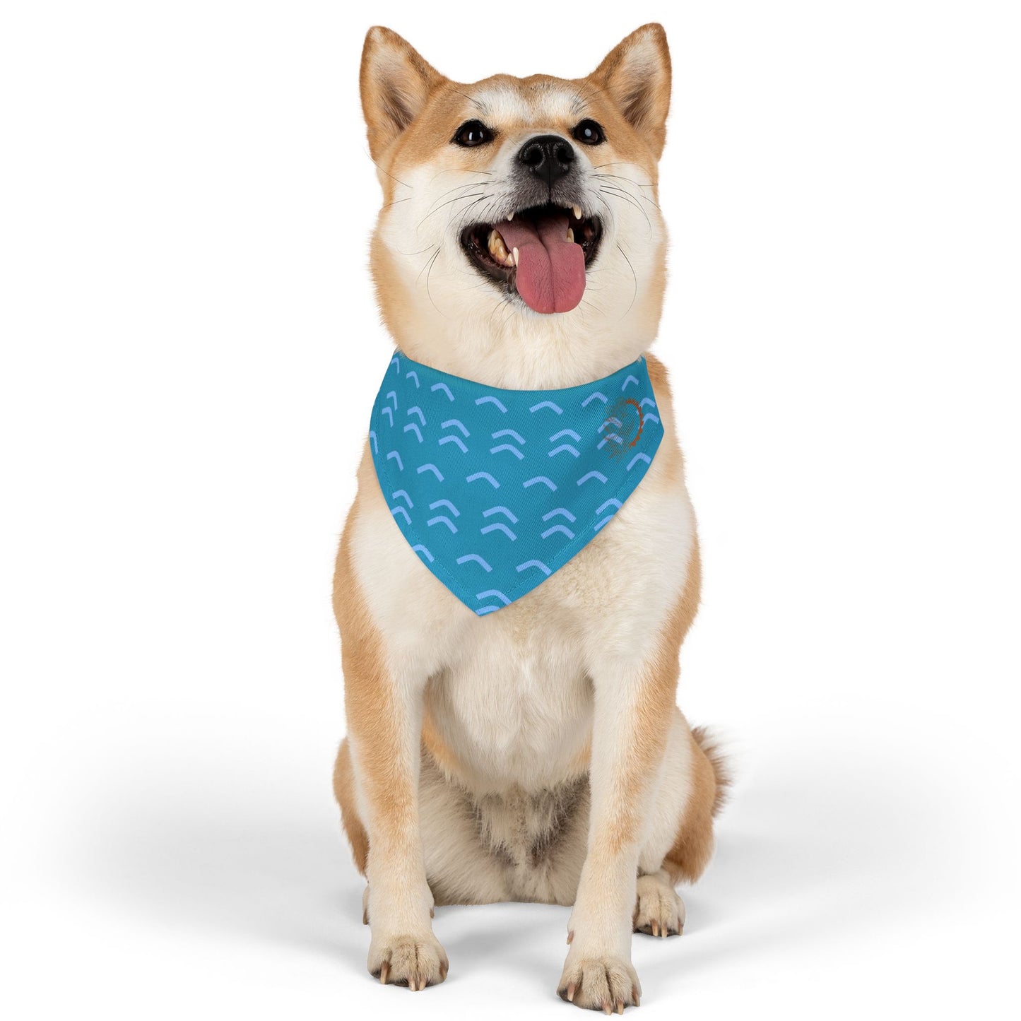 Pet Bandana - Summer Waves with Logo