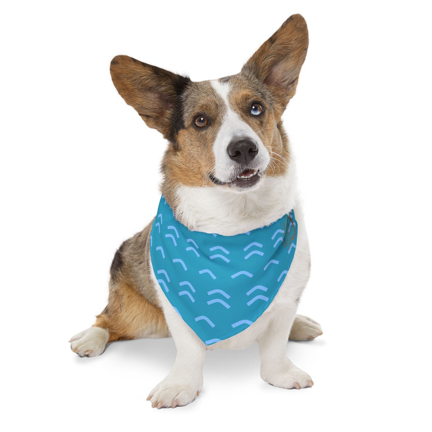 Pet Bandana - Summer Waves with Logo