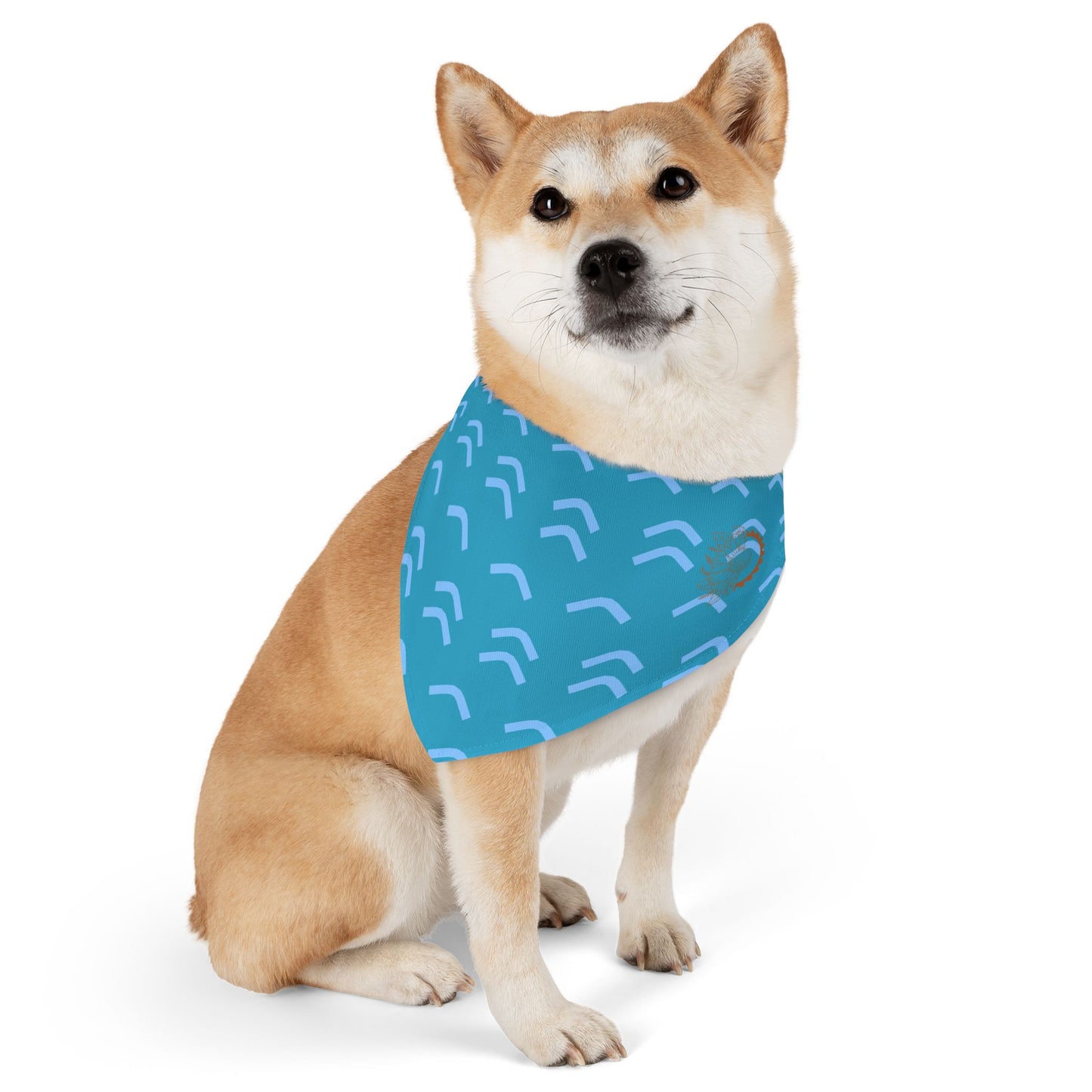 Pet Bandana - Summer Waves with Logo
