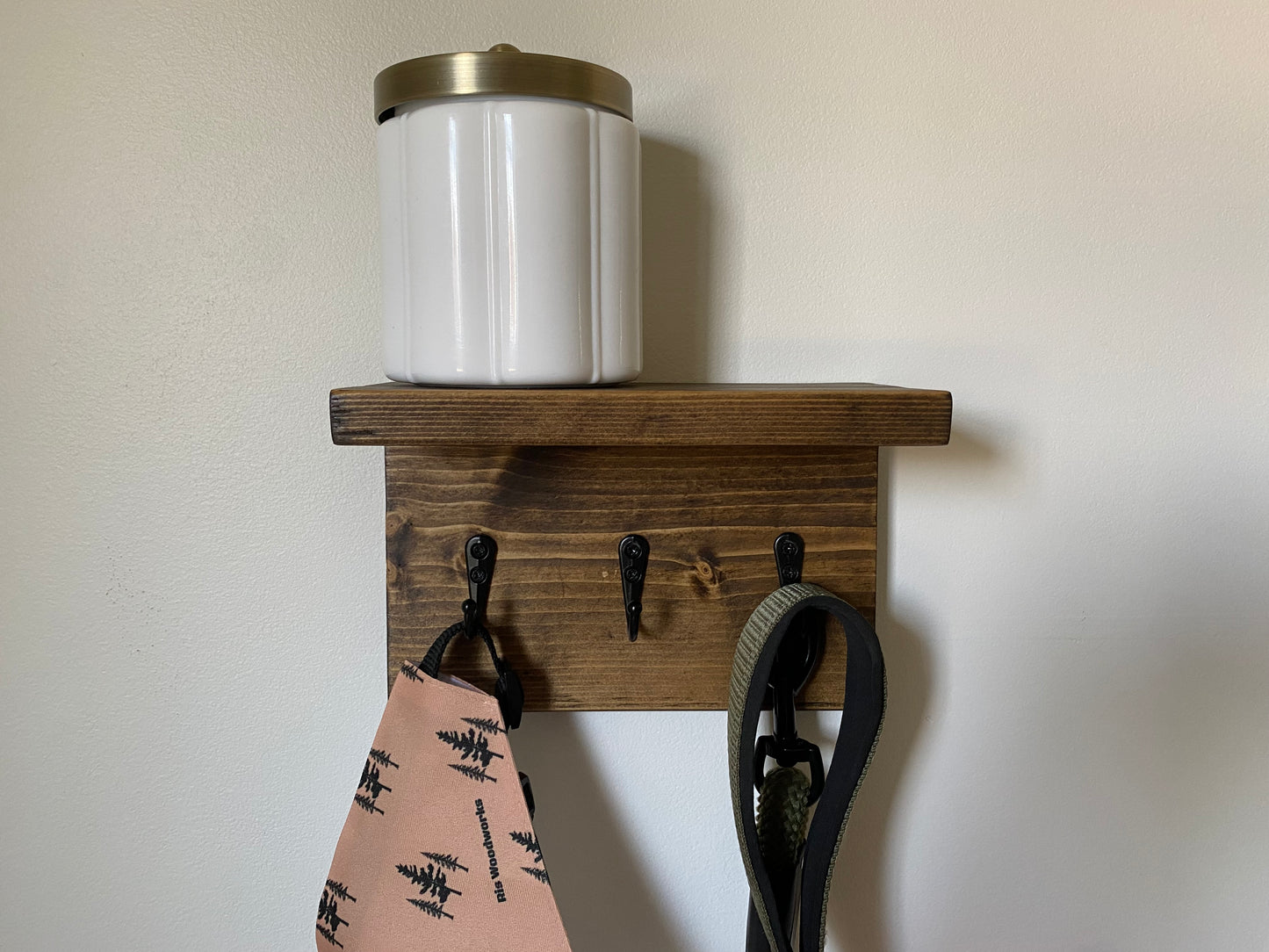 Handmade Wood Entryway Organizer - 8"