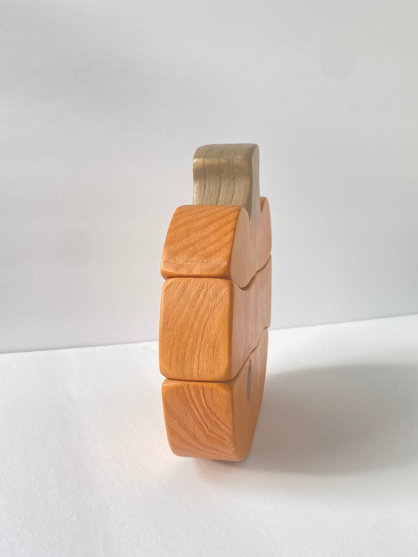 Wooden Pumpkin Puzzle Stacker