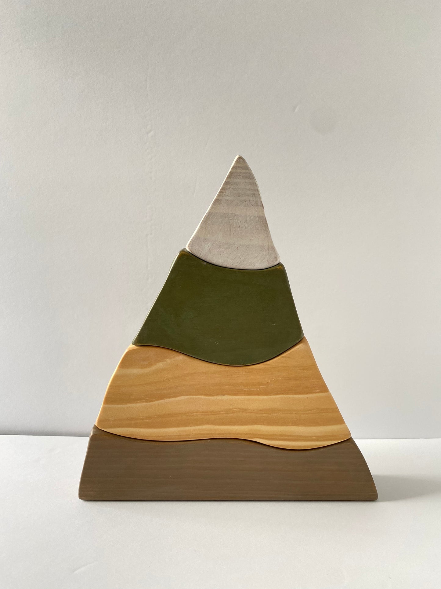 Wooden Mountain Puzzle Stacker