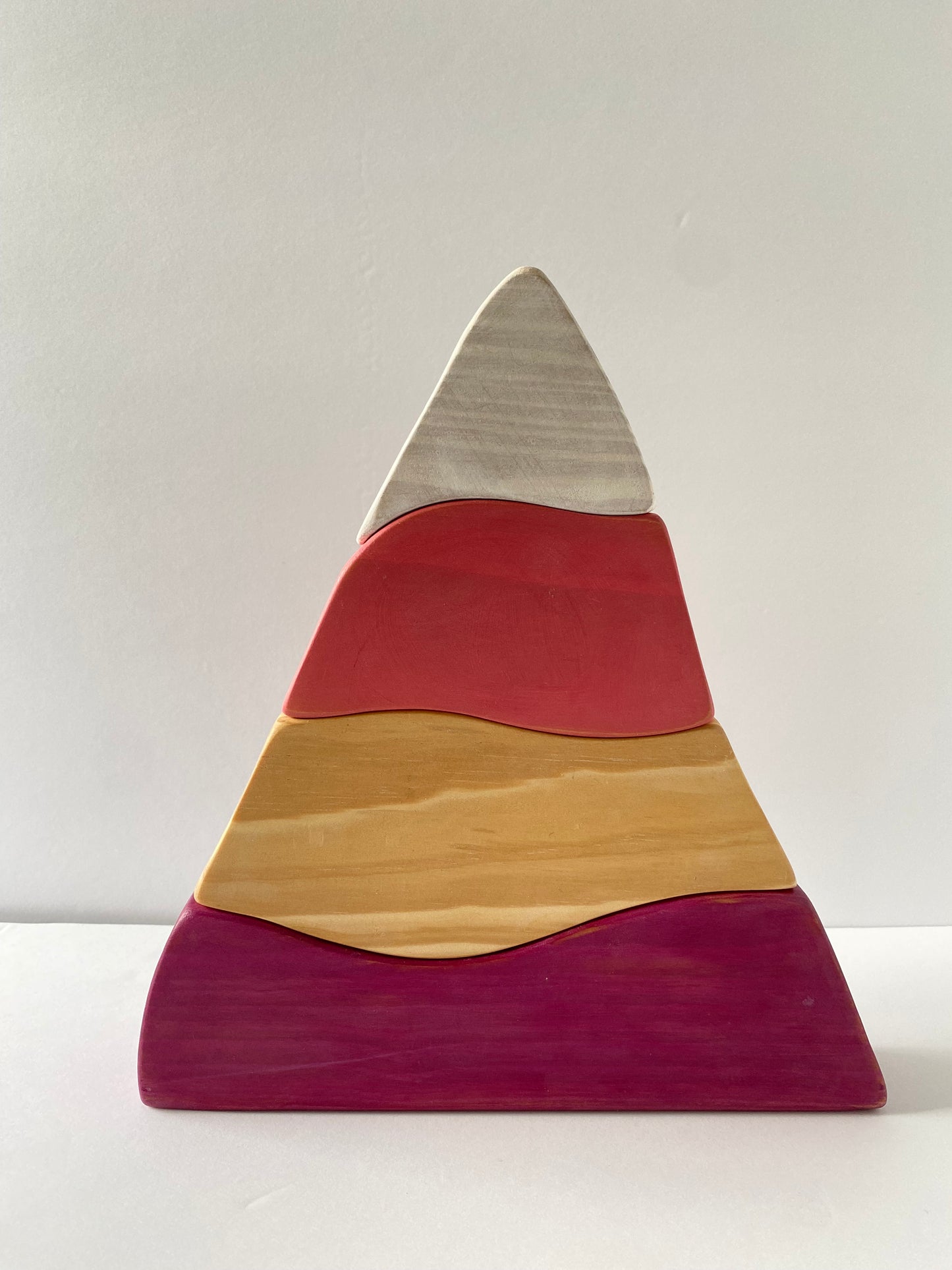 Wooden Mountain Puzzle Stacker