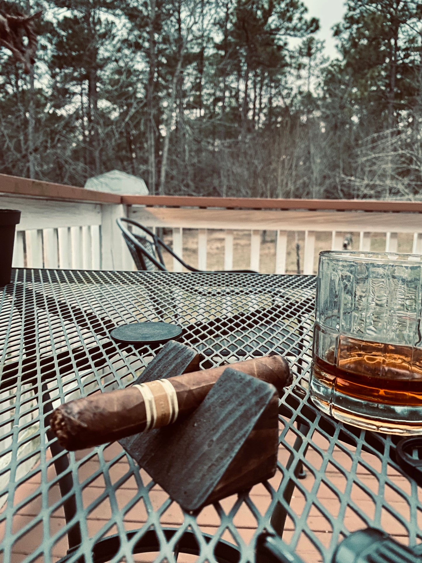 Rustic wood Cigar Rest