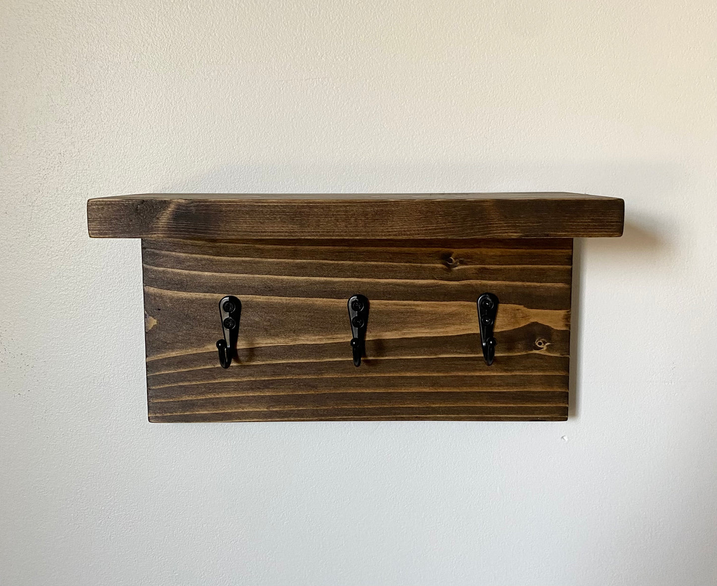Handmade Wood Entryway Organizer - 10"