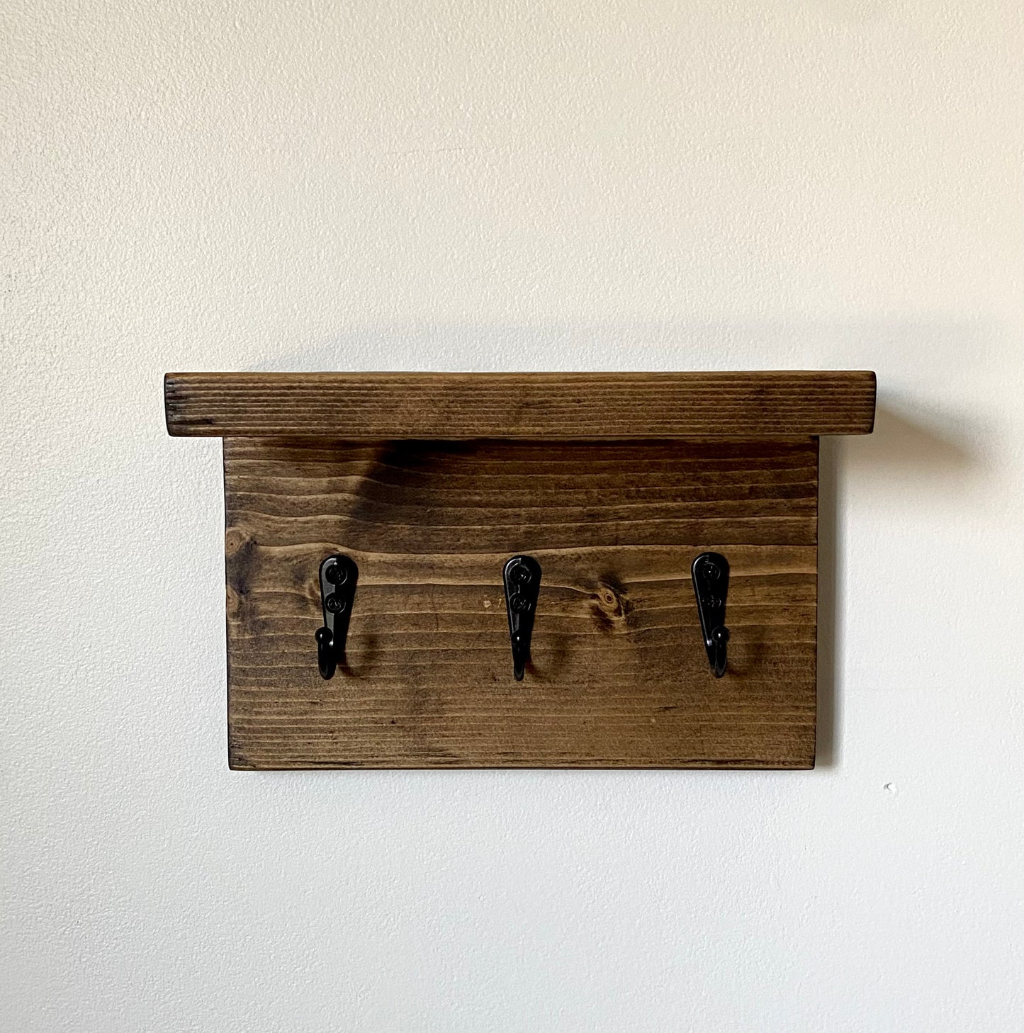 Handmade Wood Entryway Organizer - 8"