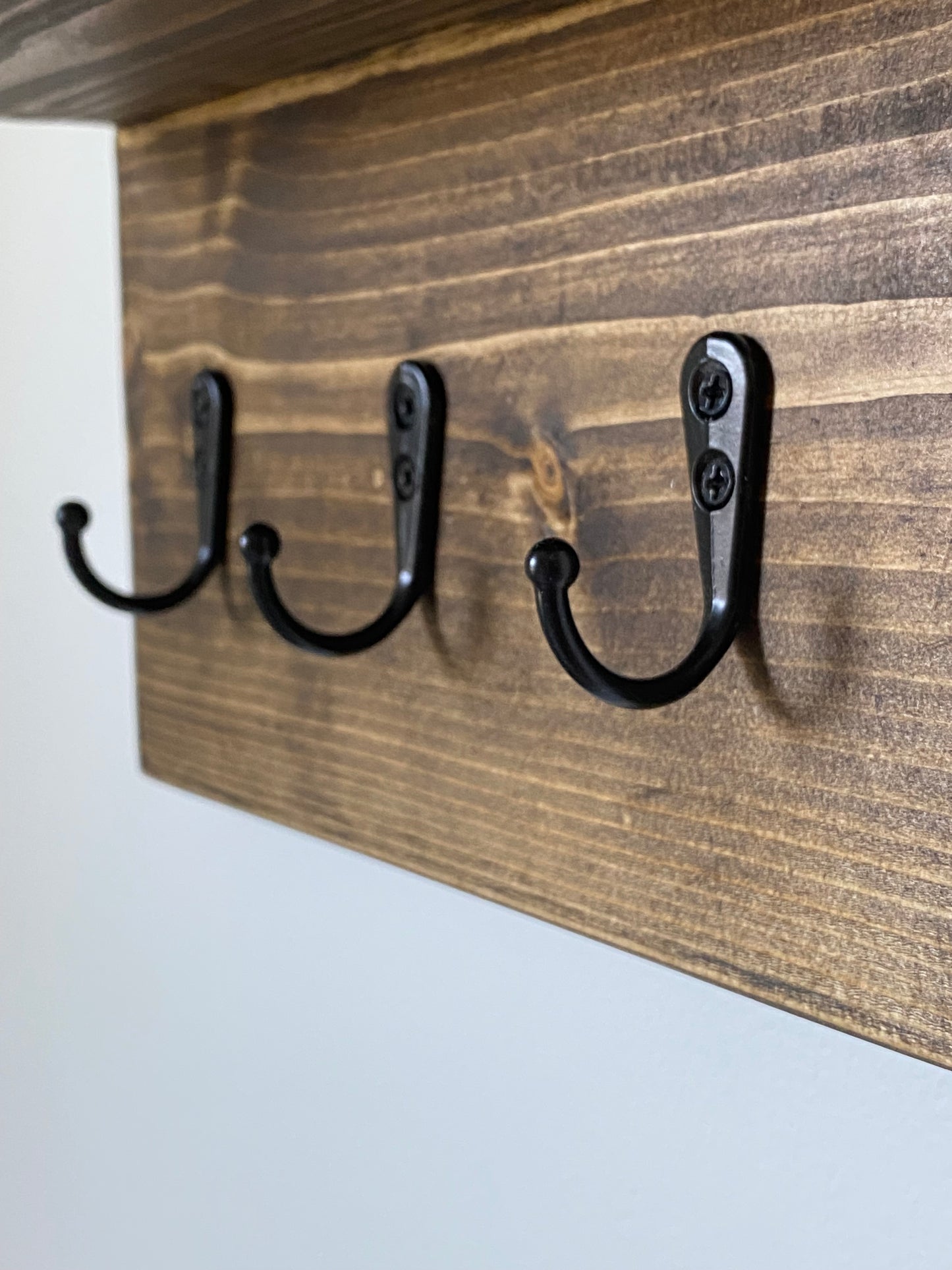 Handmade Wood Entryway Organizer - 8"