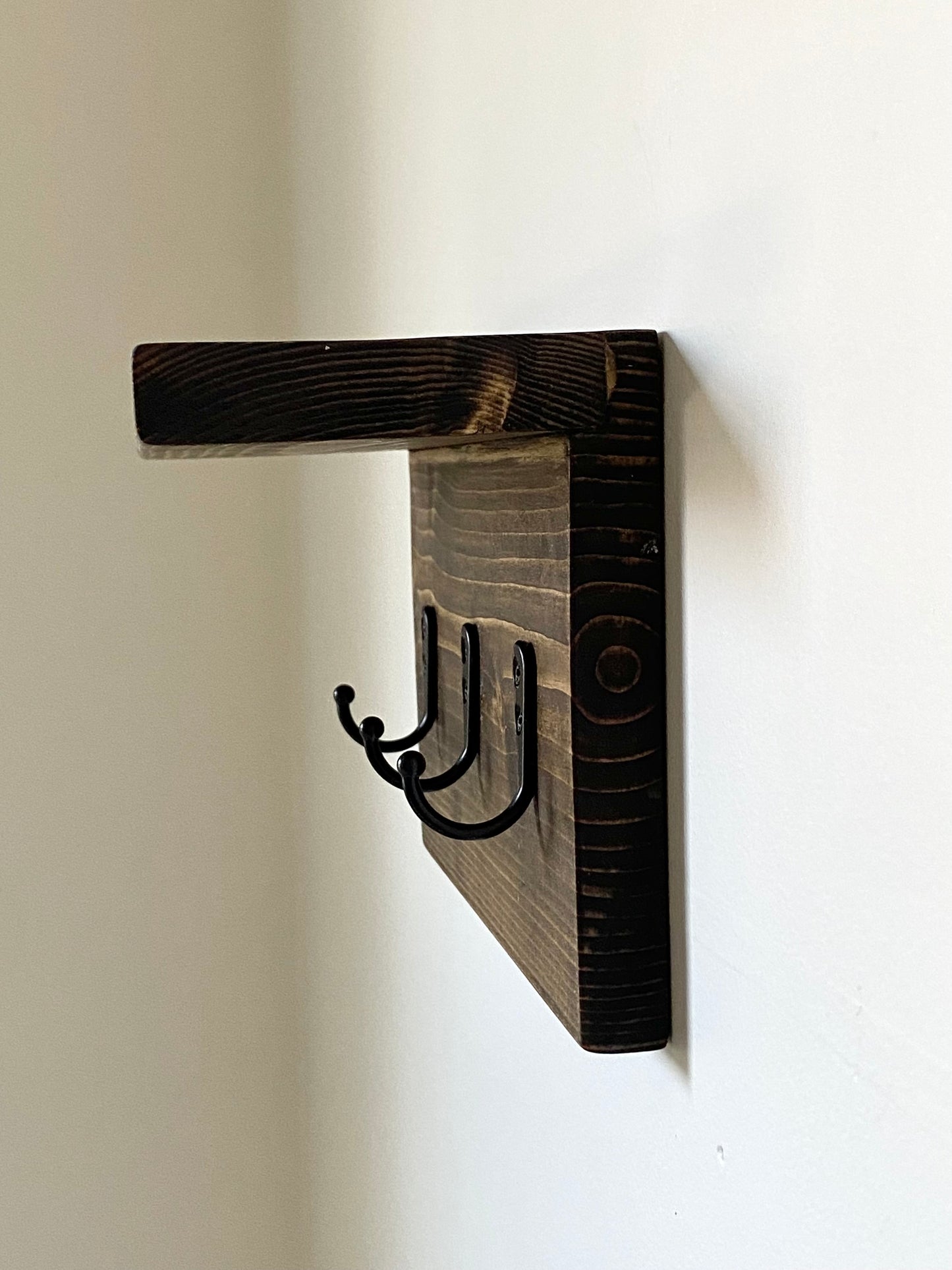 Handmade Wood Entryway Organizer - 8"