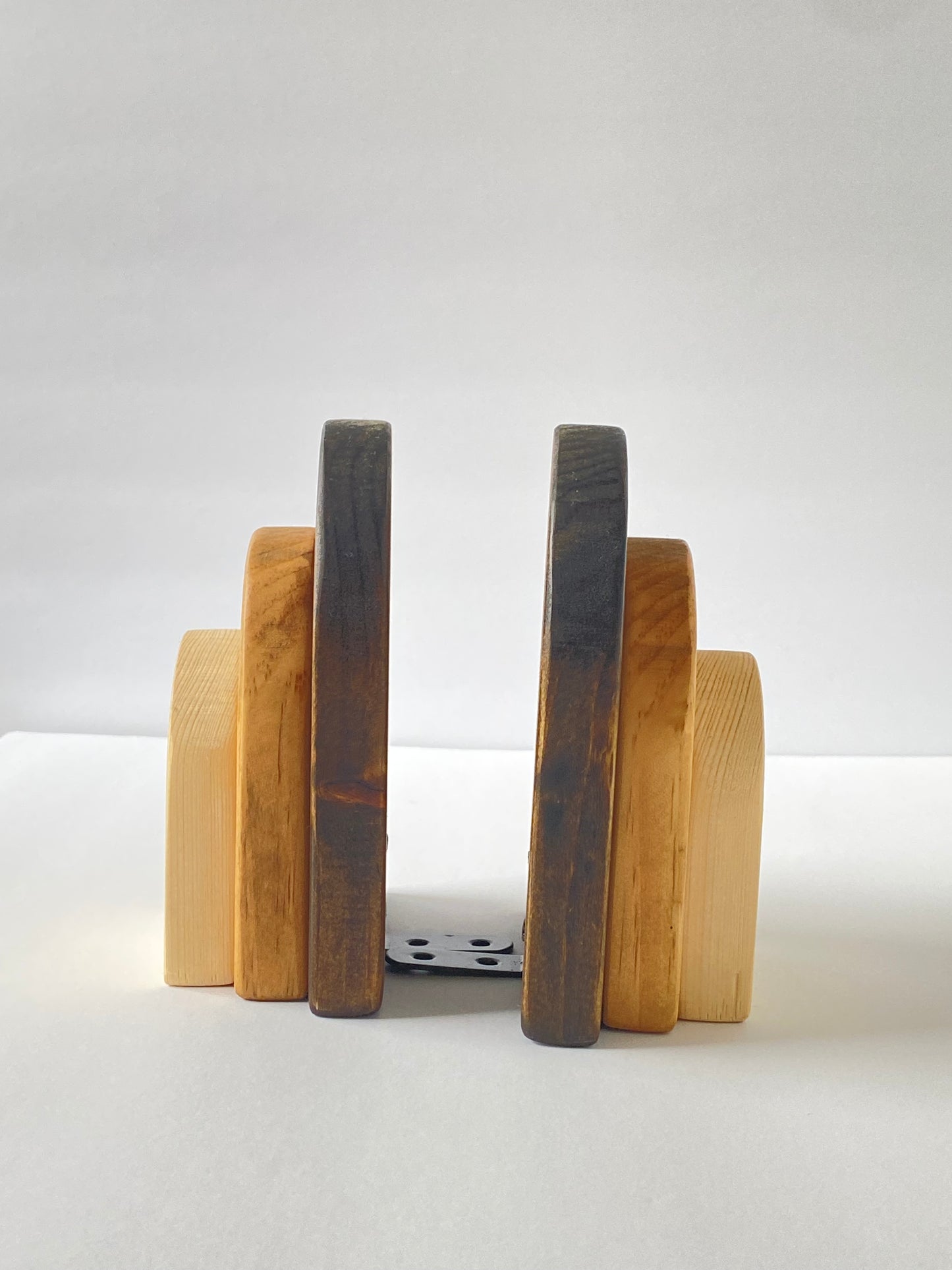 Wooden Tiered Bookends