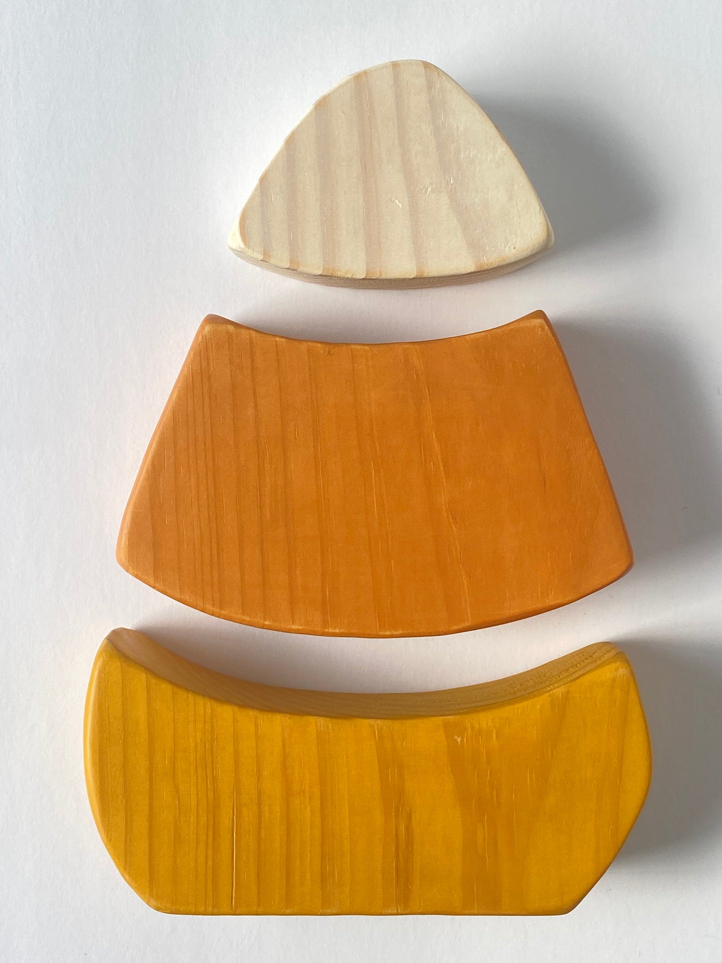 Wooden Candy Corn Puzzle Stacker
