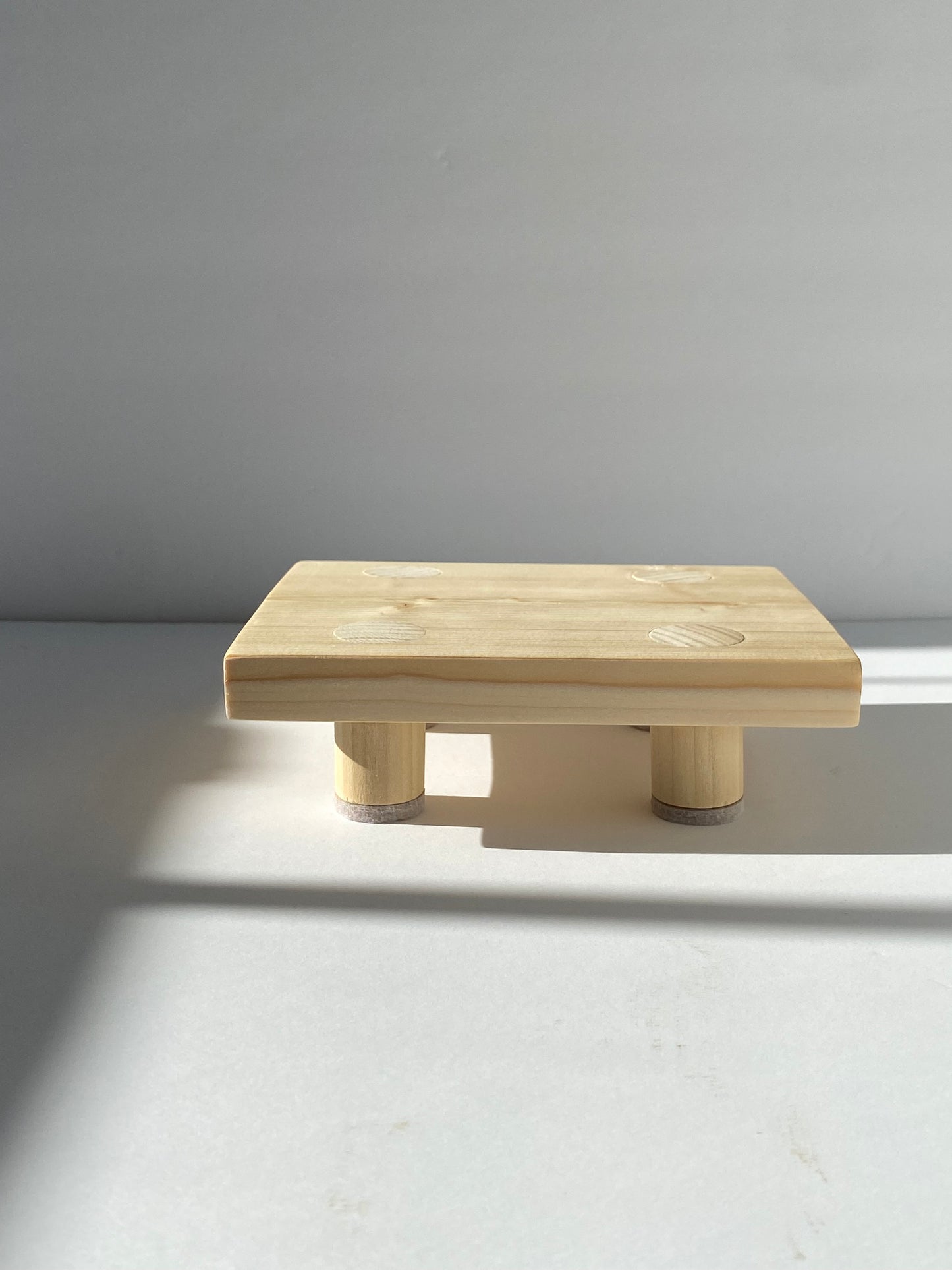 Decorative Wooden Riser - Minimalism