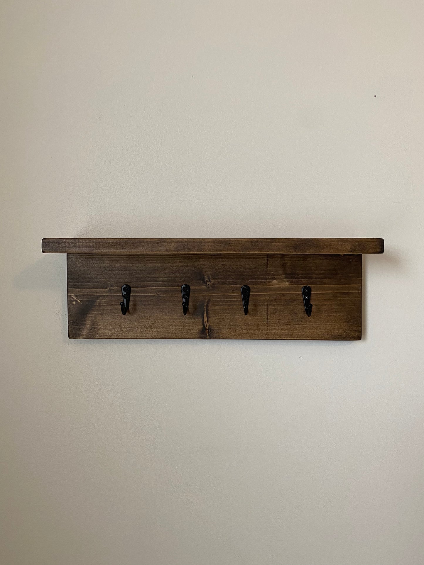 Handmade Wood Entryway Organizer