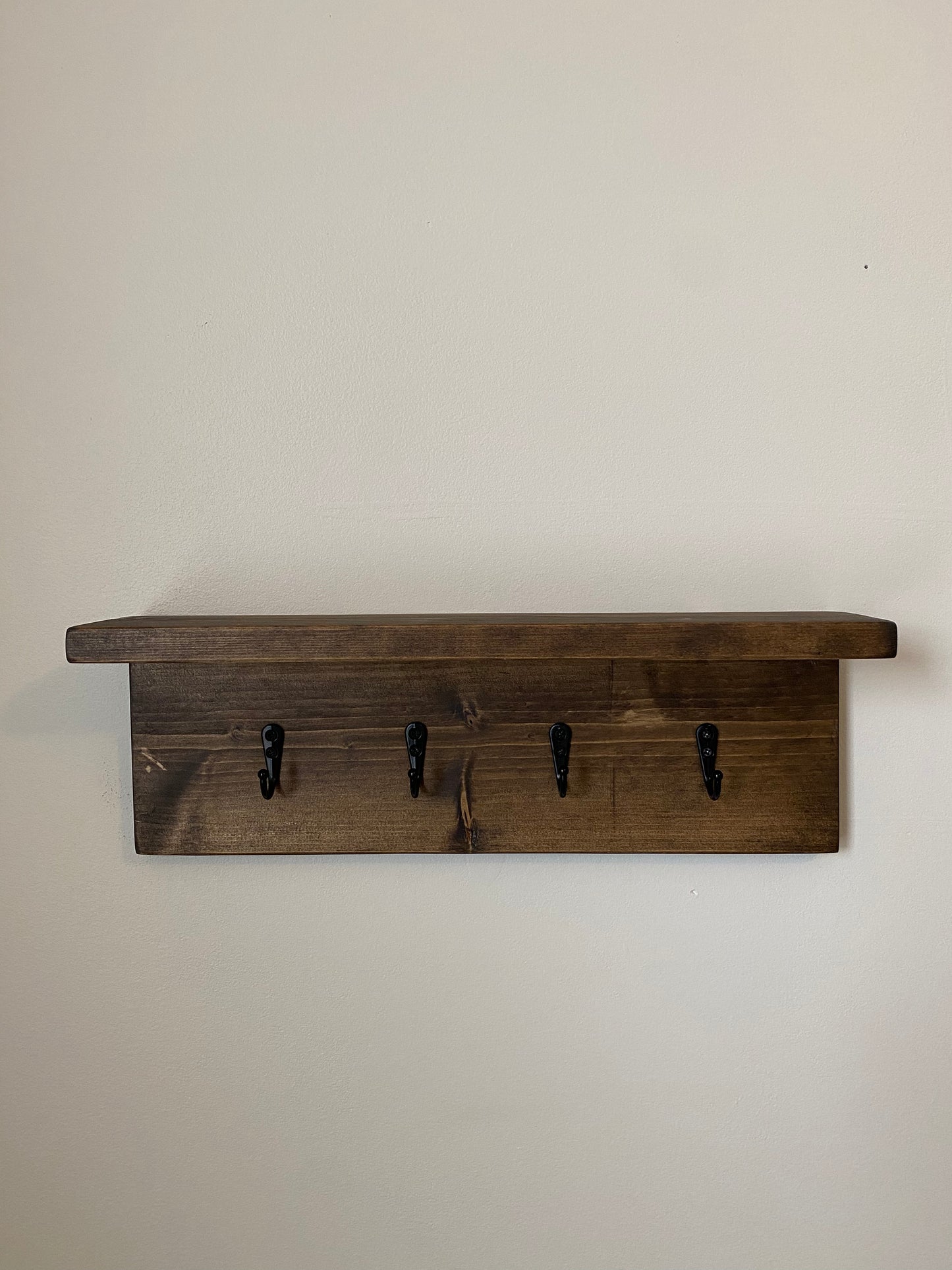 Handmade Wood Entryway Organizer