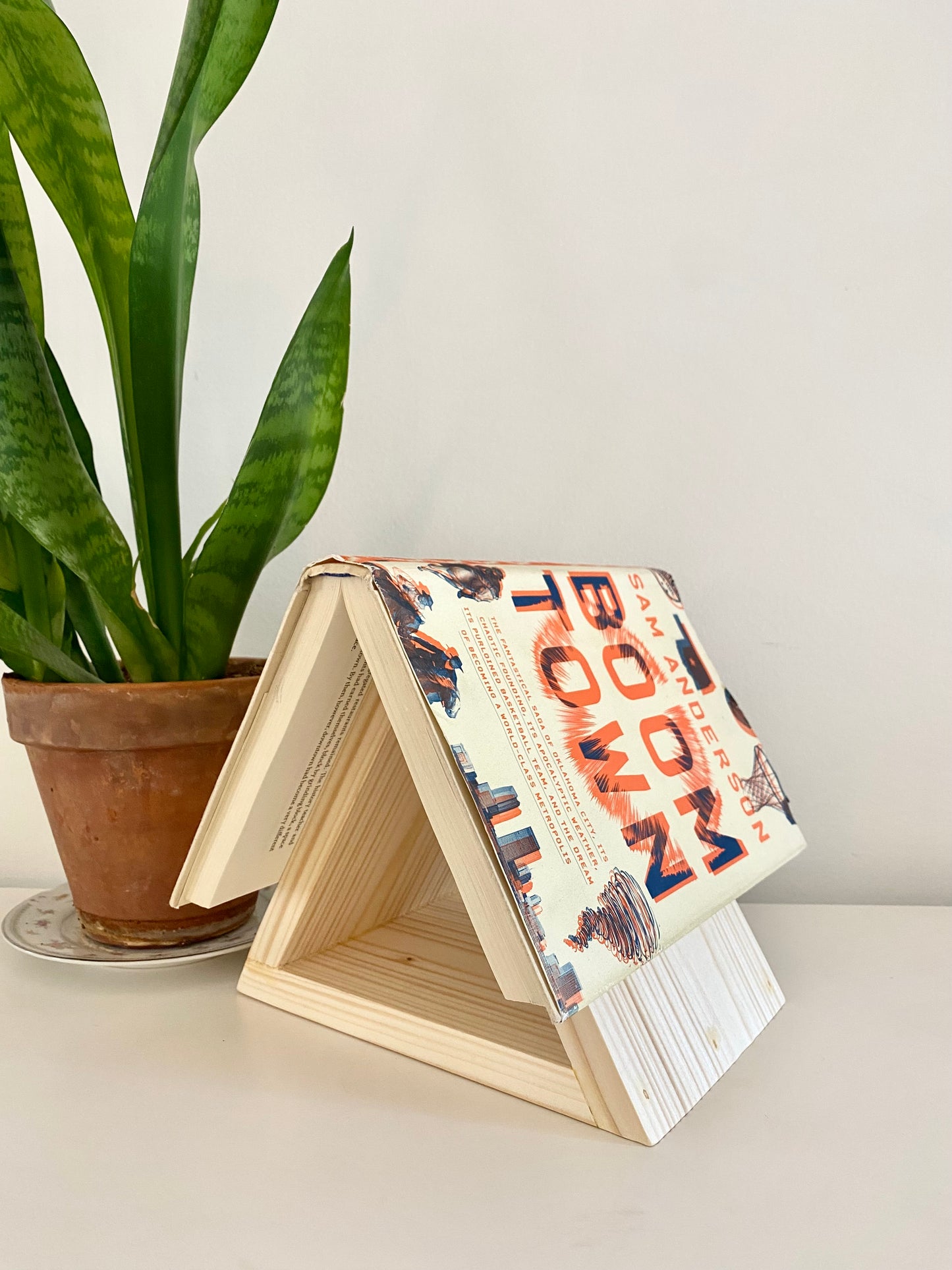 Wood Triangle Book Stand - Medium
