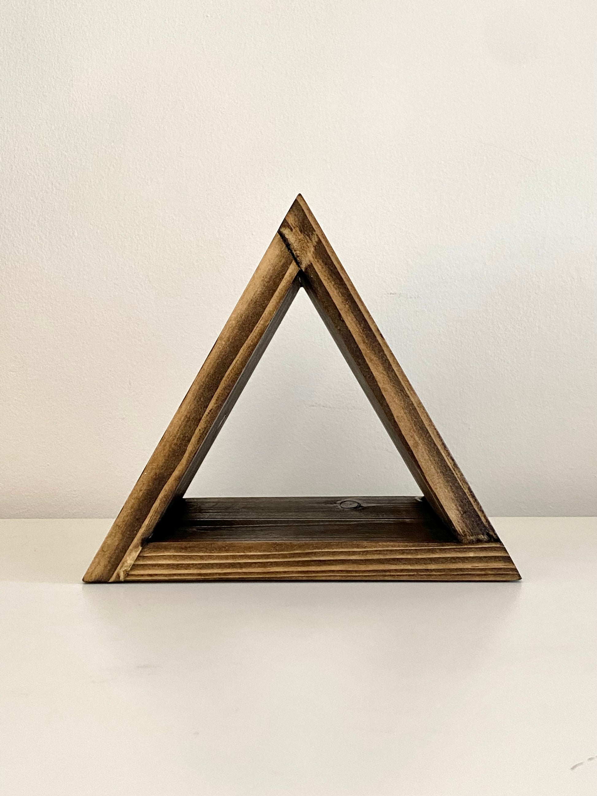 Walnut Triangle Book Stand